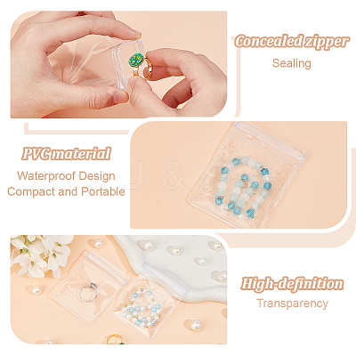 Transparent Acrylic Jewelry Storage Box Sets CON-WH0110-007A-1