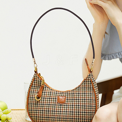PU Imitation Leather Braided Bag Handles PURS-WH0005-96A-04G-1