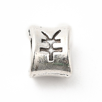 Tibetan Style Alloy European Beads PALLOY-P293-139AS-1