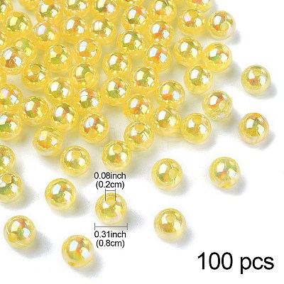 Transparent Acrylic Beads MACR-YW0002-90A-05-1