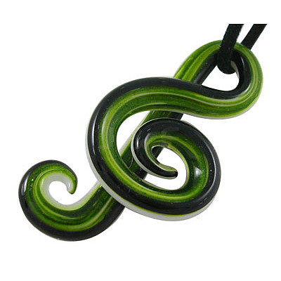 Handmade Lampwork Glass Big Pendants X-SLSP036J-1