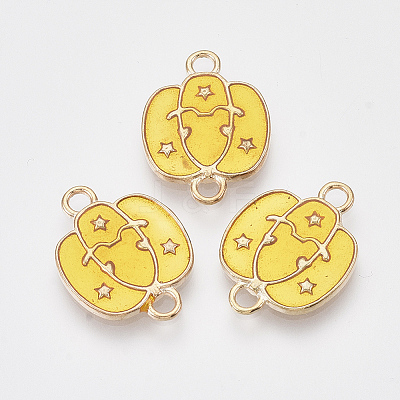 Light Gold Tone Alloy Links connectors X-PALLOY-T072-003LG-1