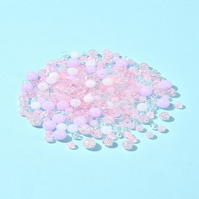 DIY Round Acrylic Beads Bracelets Making Kits DIY-FS0007-02B-1
