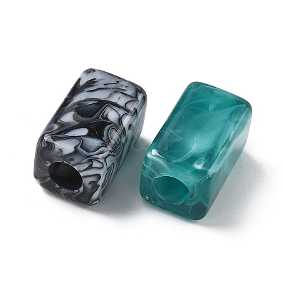 Tow Tone Acrylic Beads OACR-C040-04-1