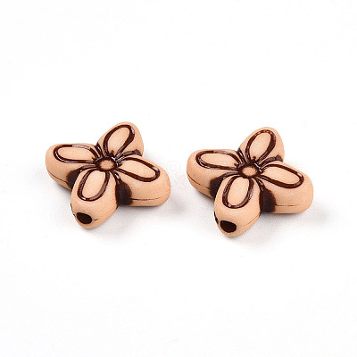 Opaque Acrylic Beads SACR-T017-21-1