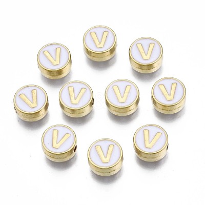 Alloy Enamel Beads ENAM-N052-006-01V-RS-1