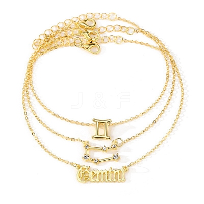 3Pcs Alloy Rhinestones Anklets LS-AJEW-S083-01G-06-1