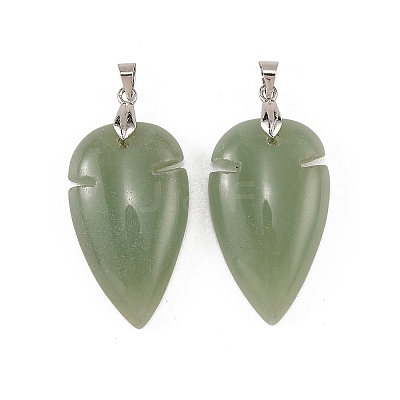 Natural Green Aventurine Pendants G-H359-04P-03-1