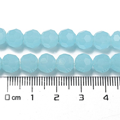 Imitation Jade Glass Beads Stands EGLA-A035-J8mm-D09-1