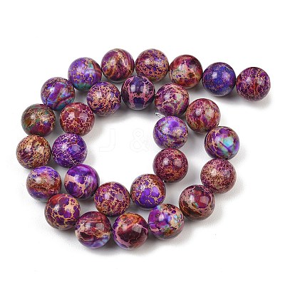 Dyed Natura Imperial Jasper Beads Strands GG-CBAF9E5-A01-14mm-C-1