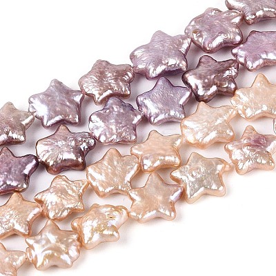 Natural Baroque Keshi Pearl Beads Strands PEAR-S020-Z03-02A-1