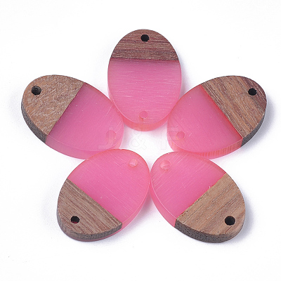 Resin & Walnut Wood Links connectors RESI-S367-13B-1