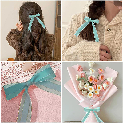 1Roll Solid Color Organza Ribbons ORIB-CY0001-02O-1