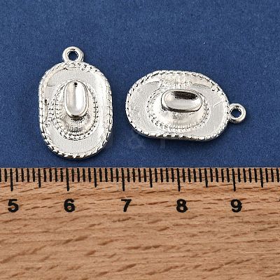 Tibetan Style Alloy Hat Pendants TIBEP-1023-S-FF-1
