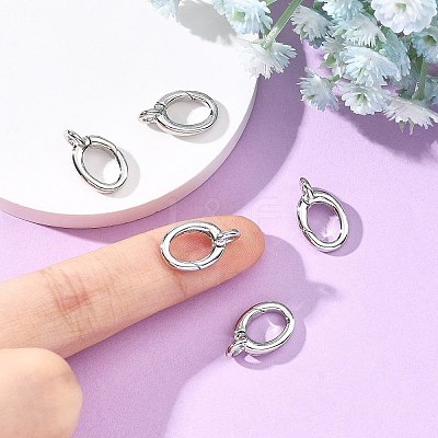 SHEGRACE Brass Spring Gate Rings XGRQ58943-764P-1