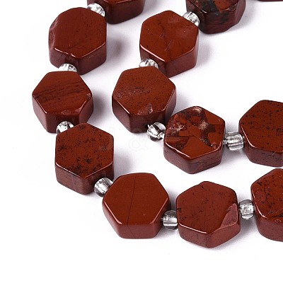 Natural Red Jasper Beads Strands G-P534-A19-02-1
