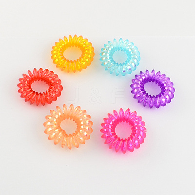 Telephone Cord Elastic Hair Ties OHAR-R116-07-1