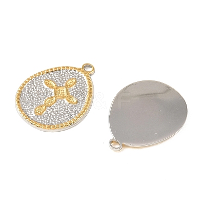 Two Tone 304 Stainless Steel Pendants STAS-L314-10GP-03-1