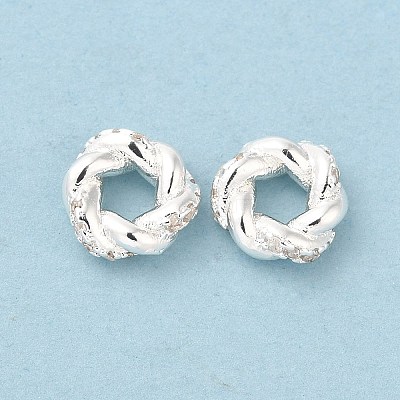 Brass Micro Pave Cubic Zirconia Spacer Beads KK-F855-05S-1