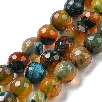 Natural Agate Beads Strands G-C082-A01-04-1
