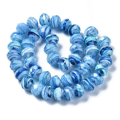 Handmade Lampwork Beads Strands LAMP-T007-15B-1