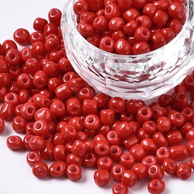 6/0 Glass Seed Beads SEED-S058-A-F433-1