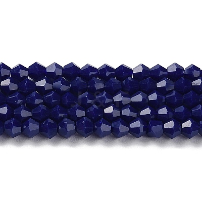 Opaque Solid Color Imitation Jade Glass Beads Strands GLAA-F029-P4mm-10-1