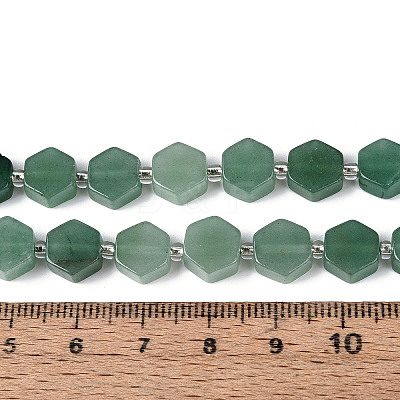 Natural Green Aventurine Beads Strands G-P534-A17-01-1