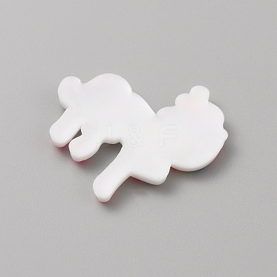 PVC Plastic Cabochons SIL-WH0019-16K-1