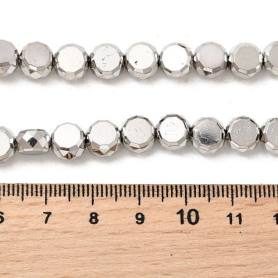 Electroplate Glass Beads Strands EGLA-F166-04B-P-1