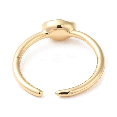 Zinc Alloy and 14K Gold Open Cuff Ring RJEW-Q169-01G-02-1