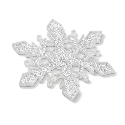 Christmas Themed Acrylic Big Pendants OACR-L018-13B-1