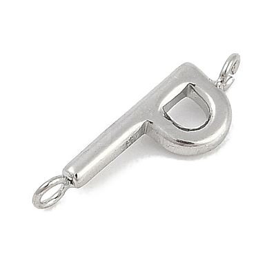 304 Stainless Steel Letter Connector Charms LS-STAS-M108-01P-16-1