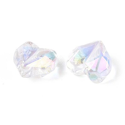 UV Plating Transparent Acrylic Beads MACR-L007-05A-01-1