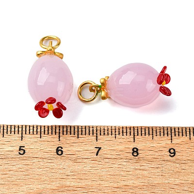 Handmade Lampwork Pendants LAMP-Z012-01G-1