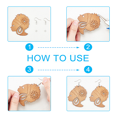DIY Dangle Earring Making Kits DIY-FH0001-35-1