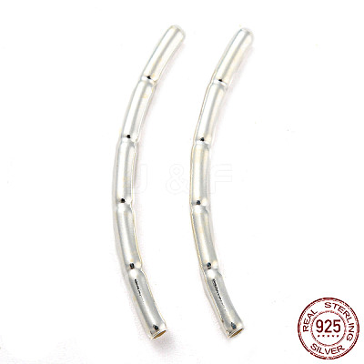 925 Sterling Silver Tube Beads STER-Z004-04C-1