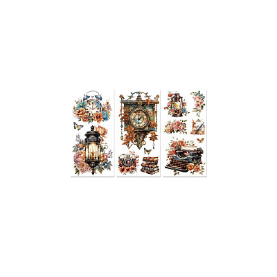 3 Sheets 3 Styles PVC Waterproof Decorative Stickers DIY-WH0404-278-1