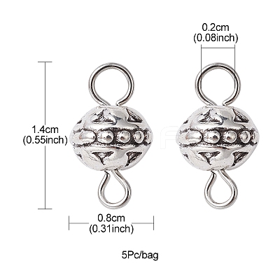 Tibetan Style Alloy Connector Charms PALLOY-YW0001-48-1