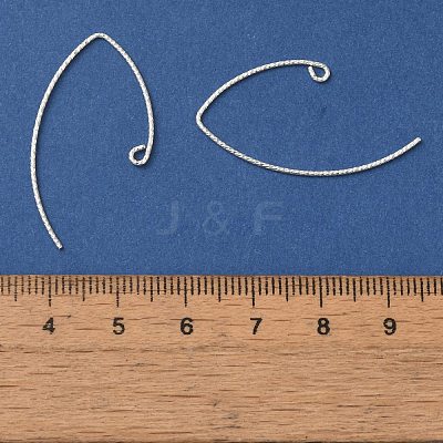 925 Sterling Silver Marquise Ear Wire LS-EJEW-NH0003-01S-1