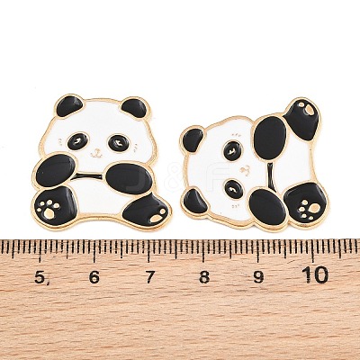 Animal Alloy Enamel Cabochons AL-CBA1A6F-01KCG-C-1