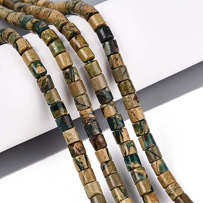 Natural Verdite Stone Beads Strands G-T141-89B-1