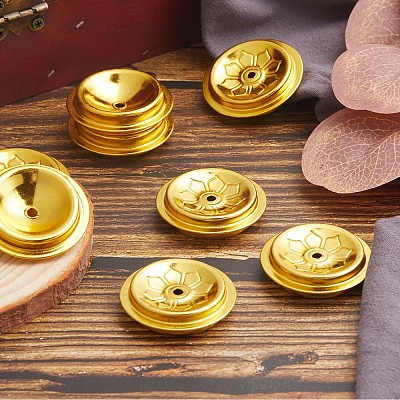 Aluminum Floating Wick Holder AJEW-WH0329-94G-1