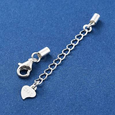 925 Sterling Silver Curb Chain Extender STER-G039-03C-S-1