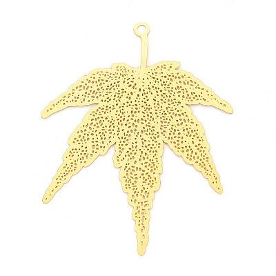 Brass Filigree Big Pendants KKC-T003-20G-1