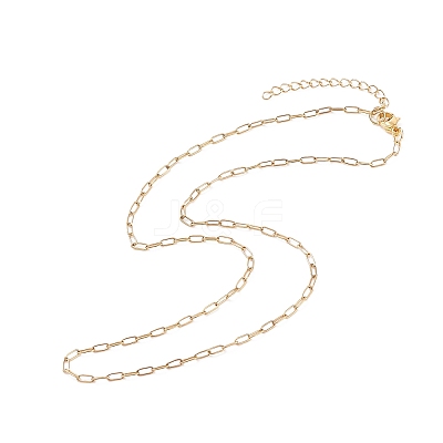 304 Stainless Steel Paperclip Chains Necklace for Women NJEW-JN03897-1