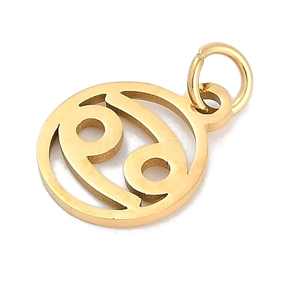 Ion Plating(IP) 304 Stainless Steel Charms STAS-R135-05G-04-1