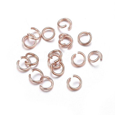 304 Stainless Steel Open Jump Rings STAS-O107-06RG-C-1