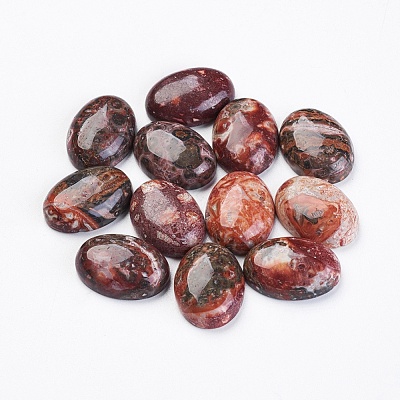 Natural Leopard Skin Jasper Cabochons X-G-LS18x13x10-1