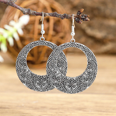 Zinc Alloy Dangle Earrings FS-WG945BB-13-1